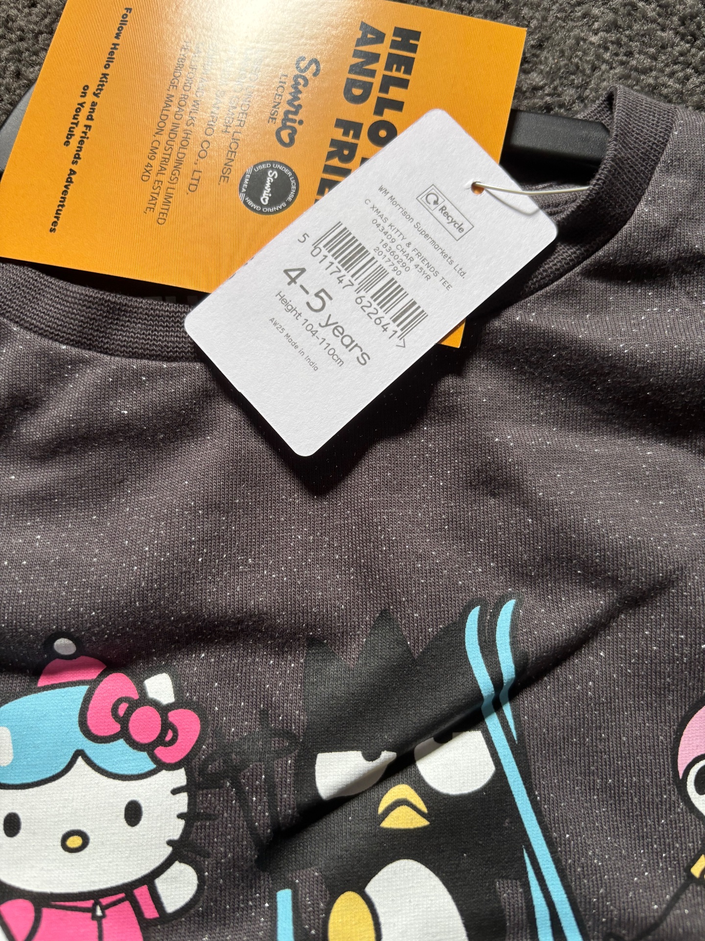 Girls hello kitty top