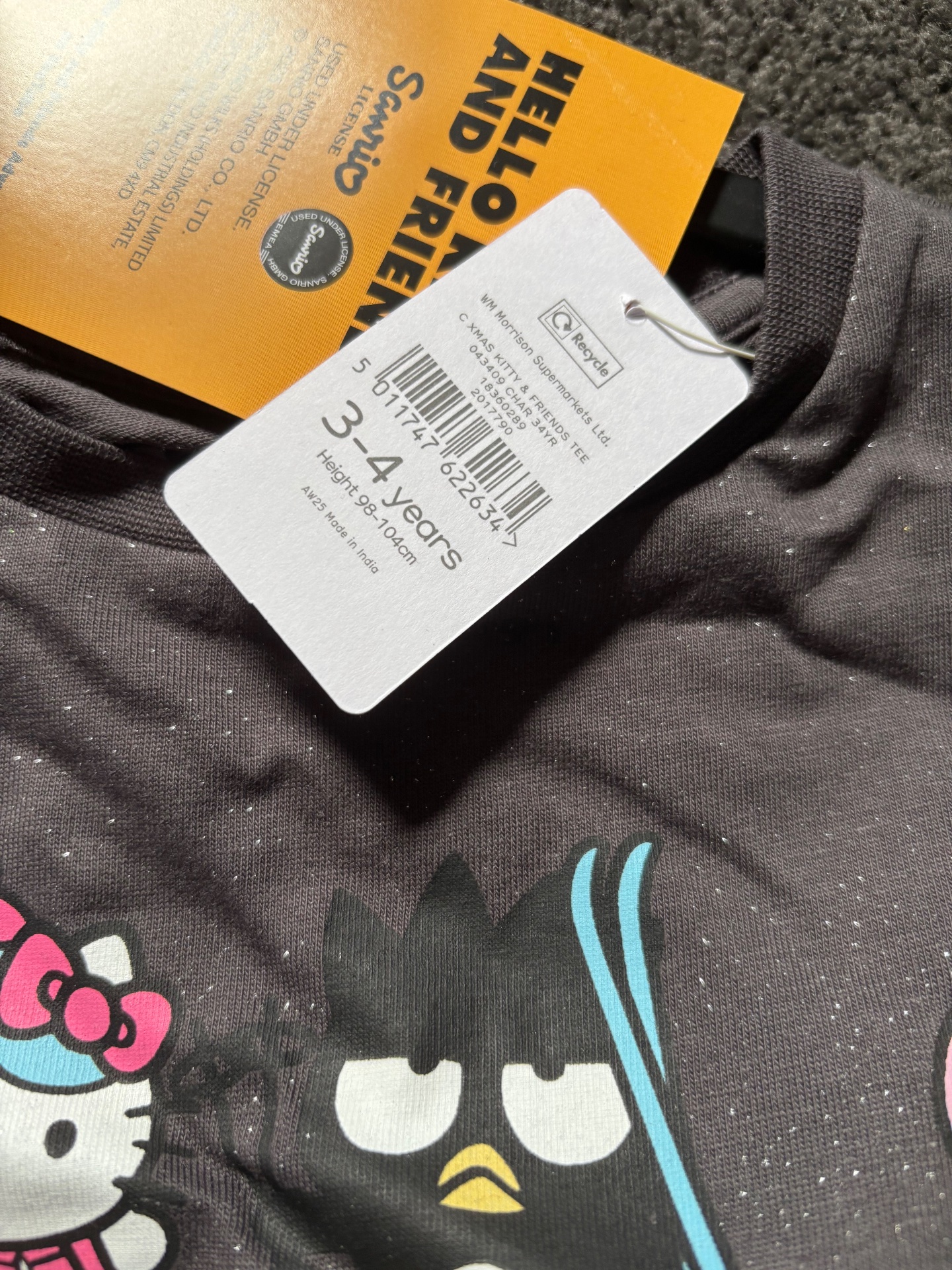 Hello kitty girls top