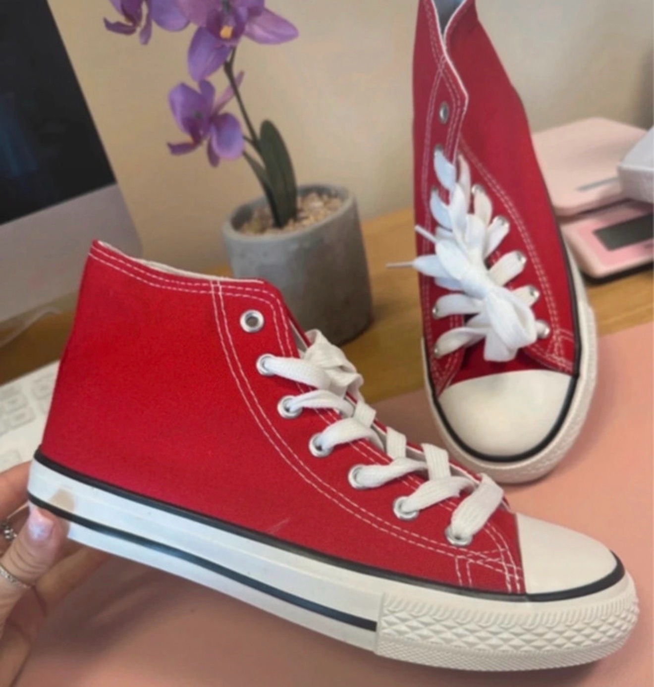 Ladies Canvas Hi Tops