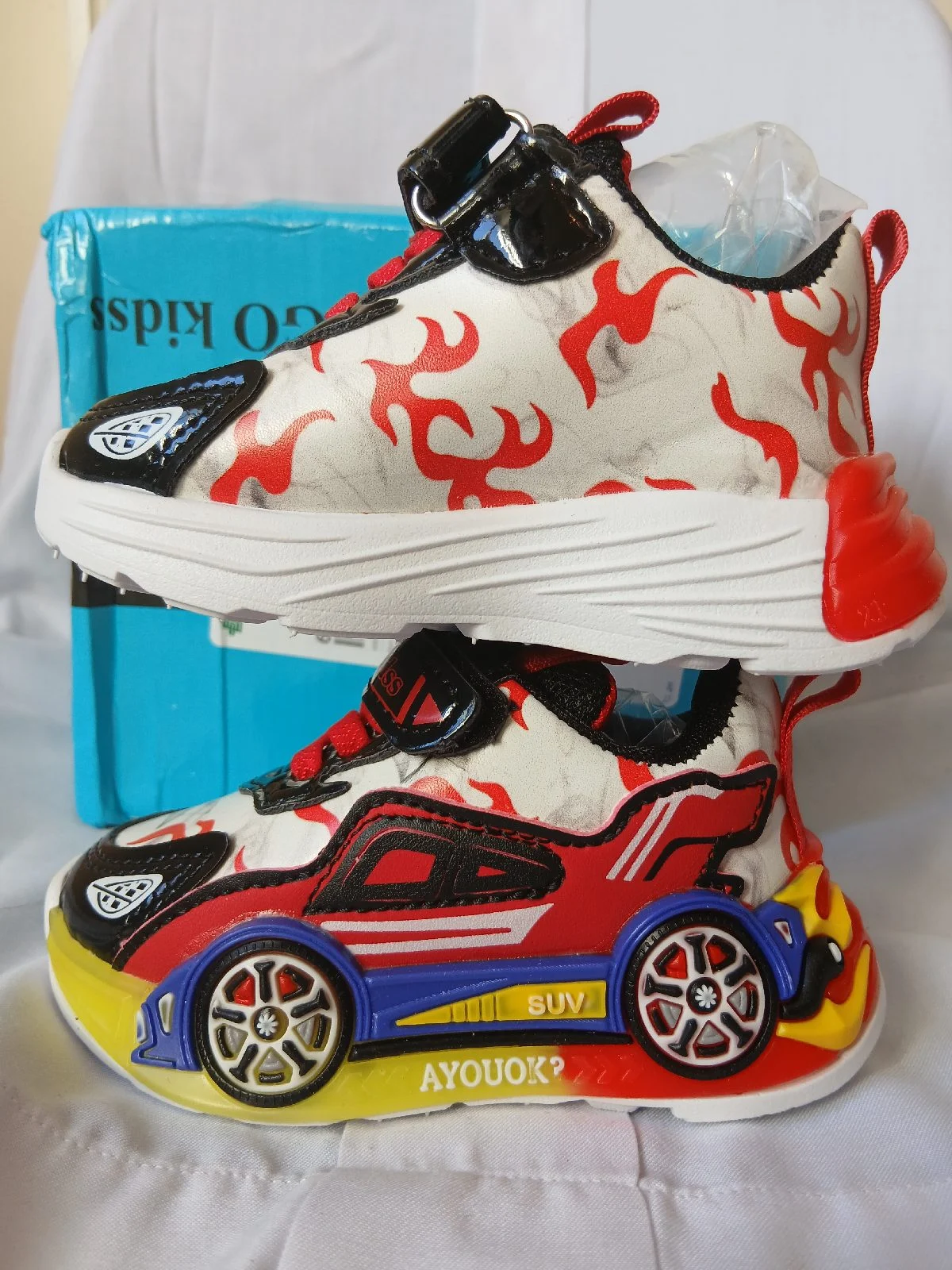 Led light luminious kids shoes