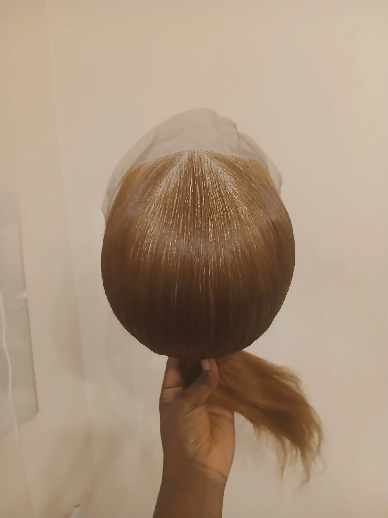 Pony tail packing gel wig