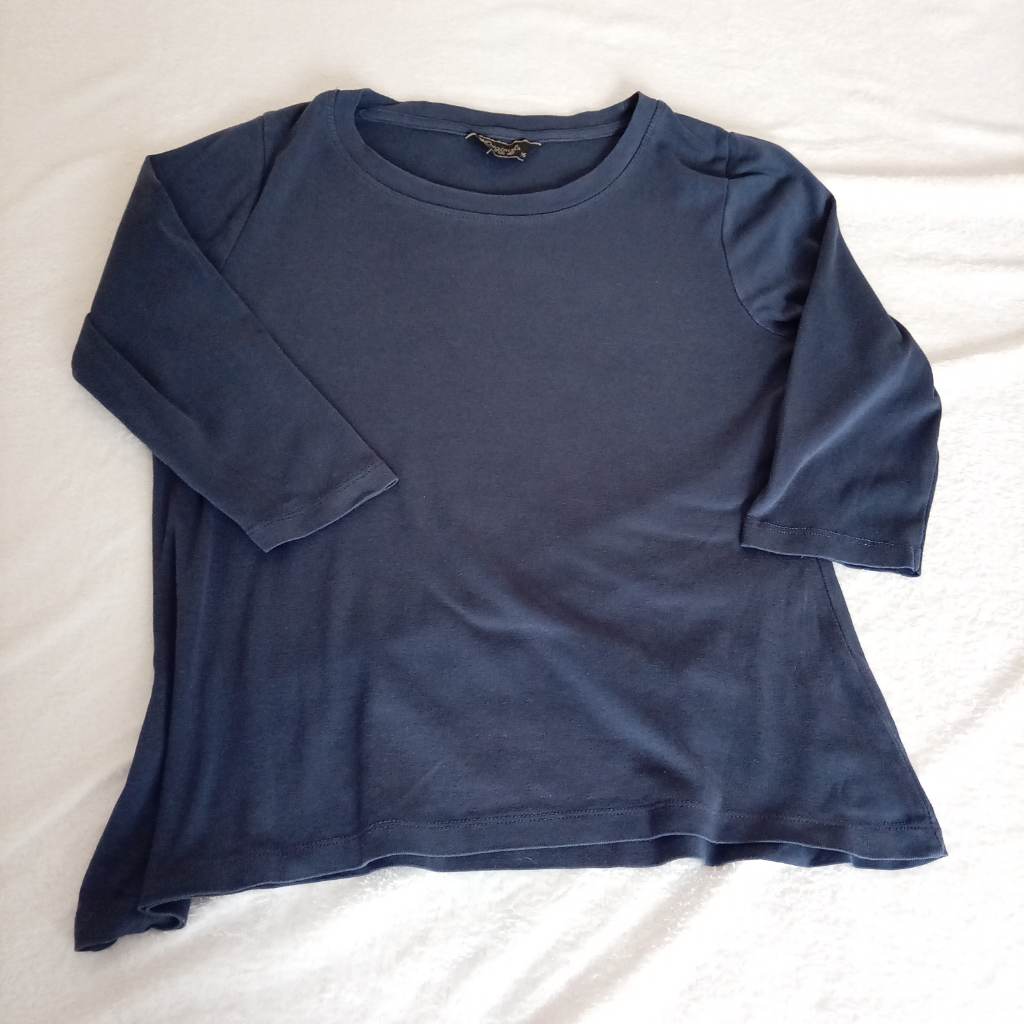 Originals Women's Navy Blue 3/4 Sleeves top -Size 16