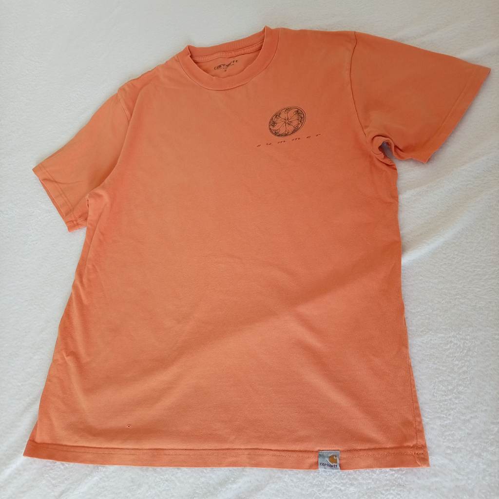 Carhartt Men's Orange T-shirt Size S