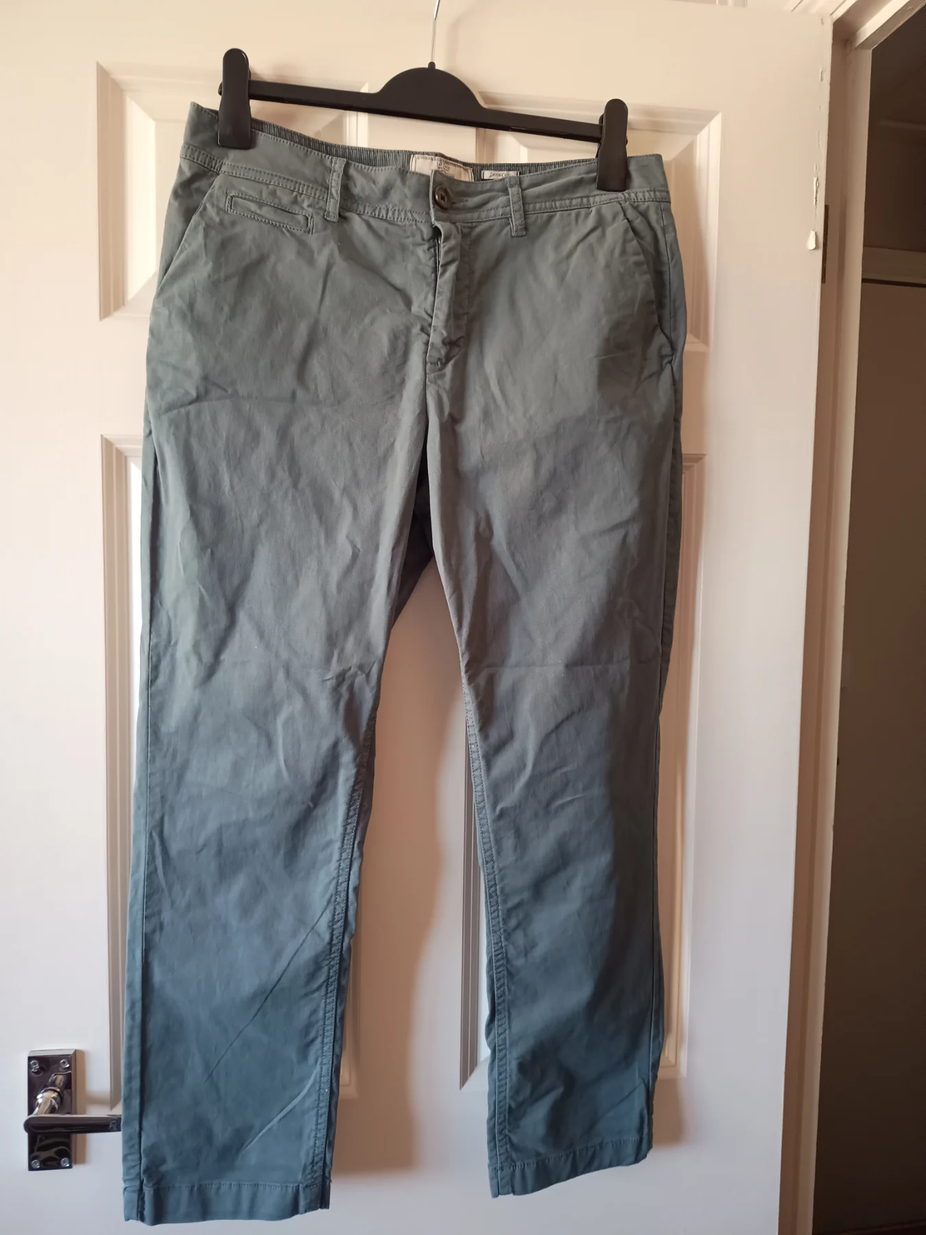 Fat face blue/green Chino cargo trousers size 12