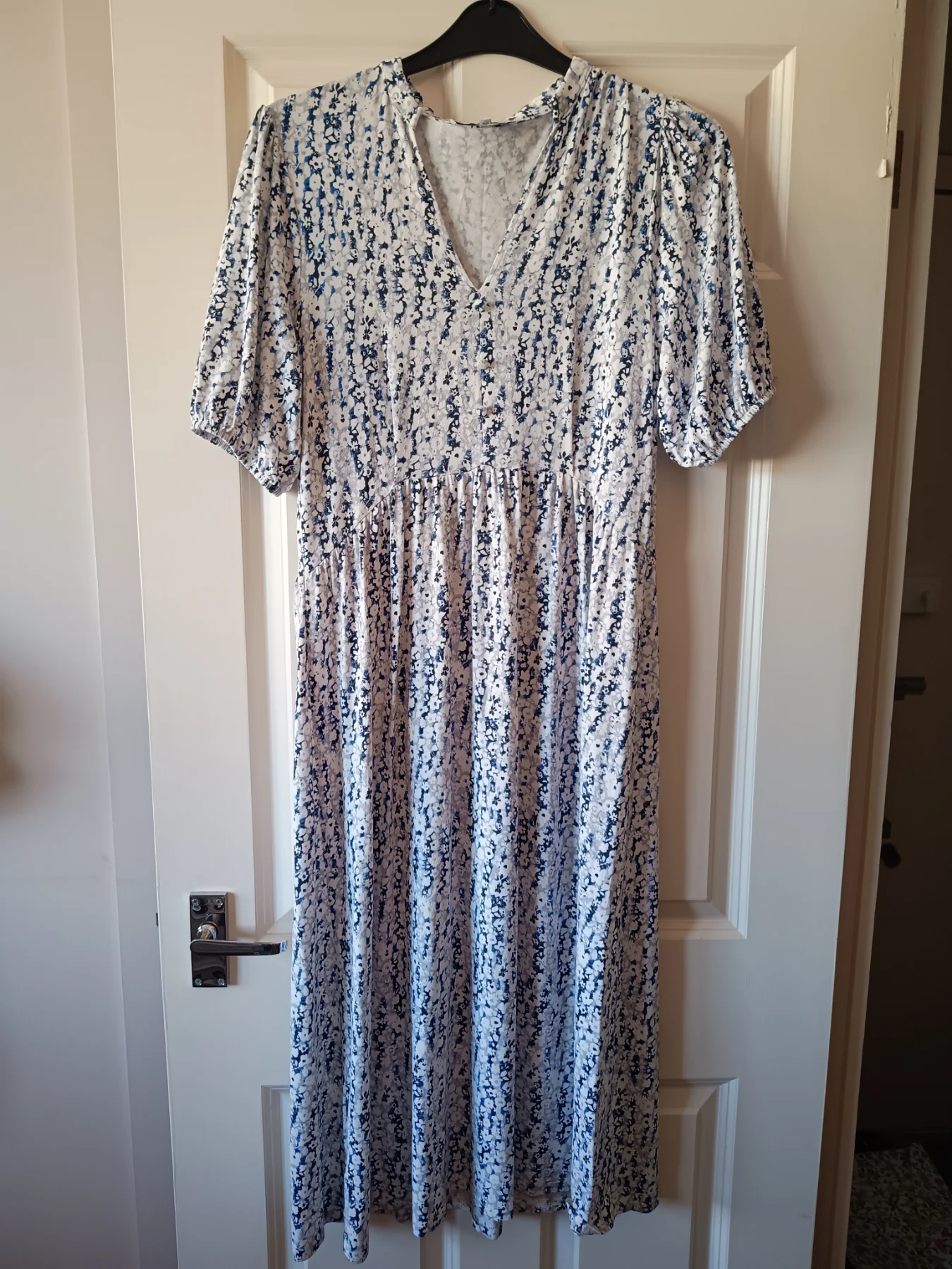 Next floral blue/white summer dress size 12