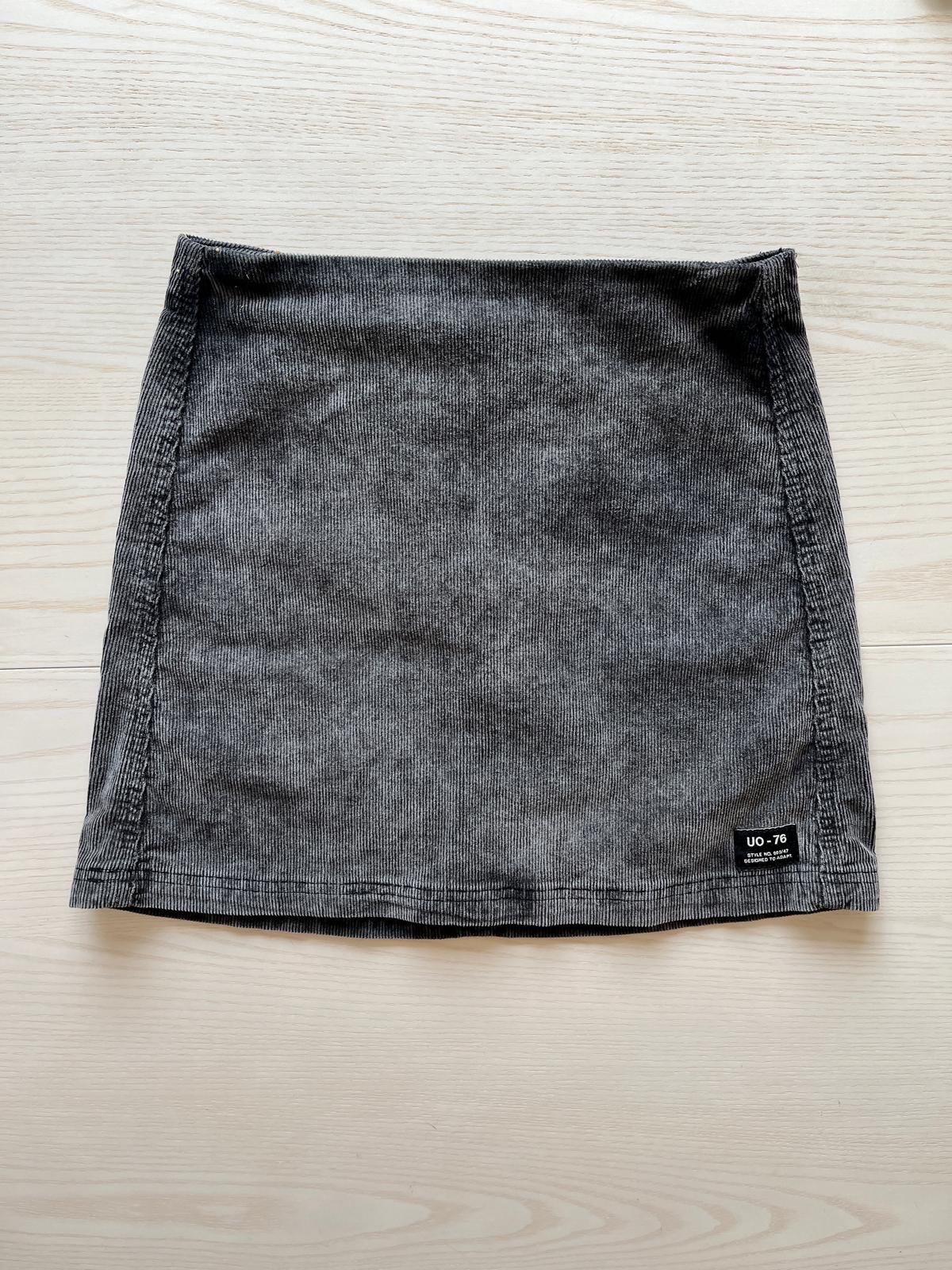 Urban Outfitters black corduroy mini skirt