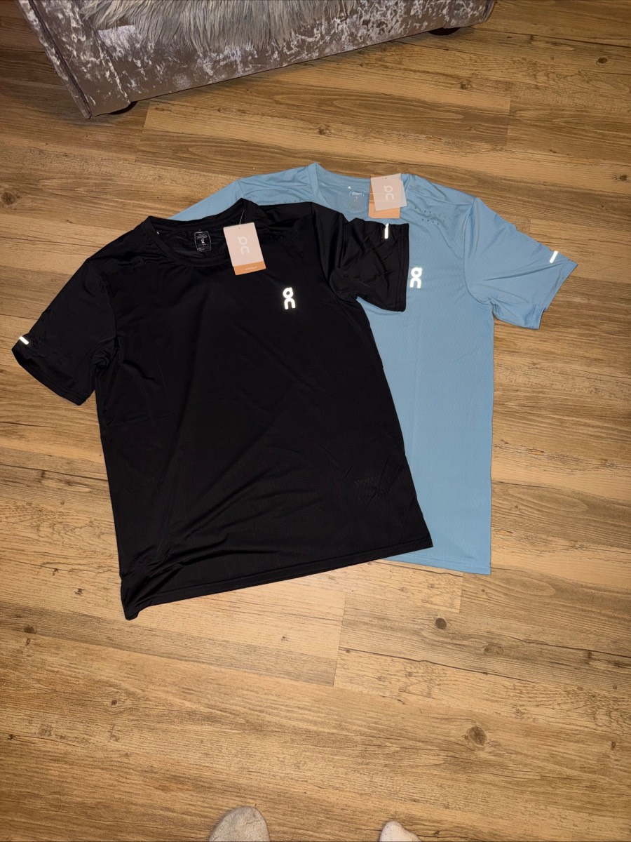 Black and blue on cloud t-shirts