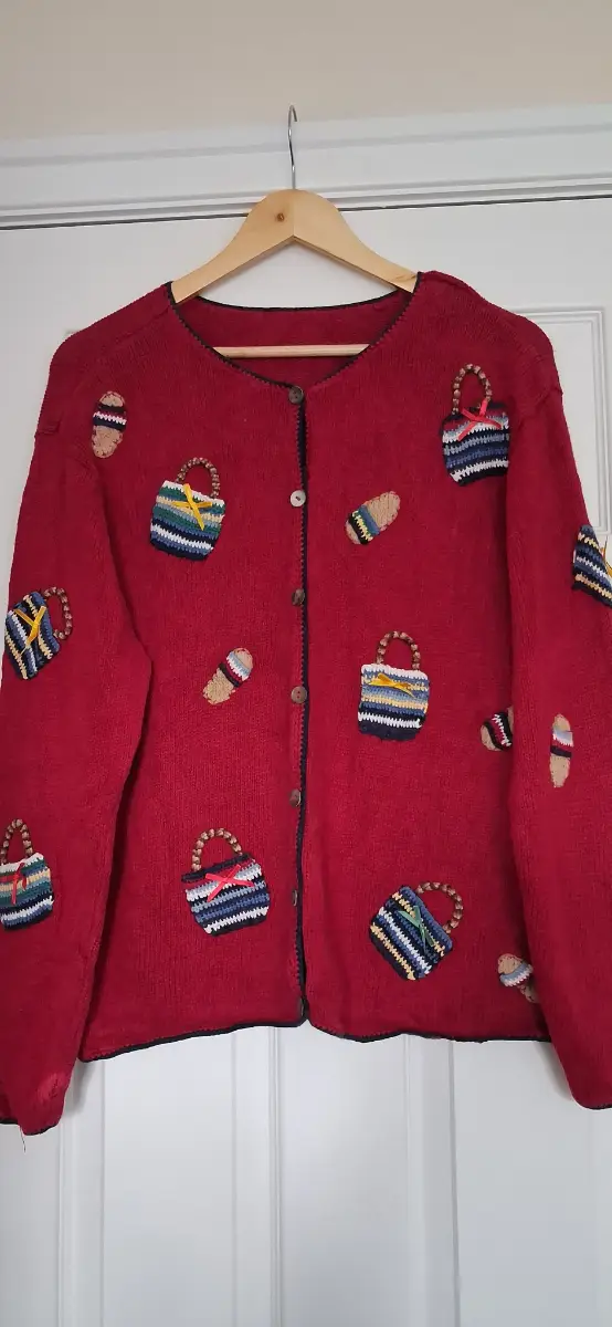 Talbots Ramie-Cotton Beach-bag Flip Flops Cardigan