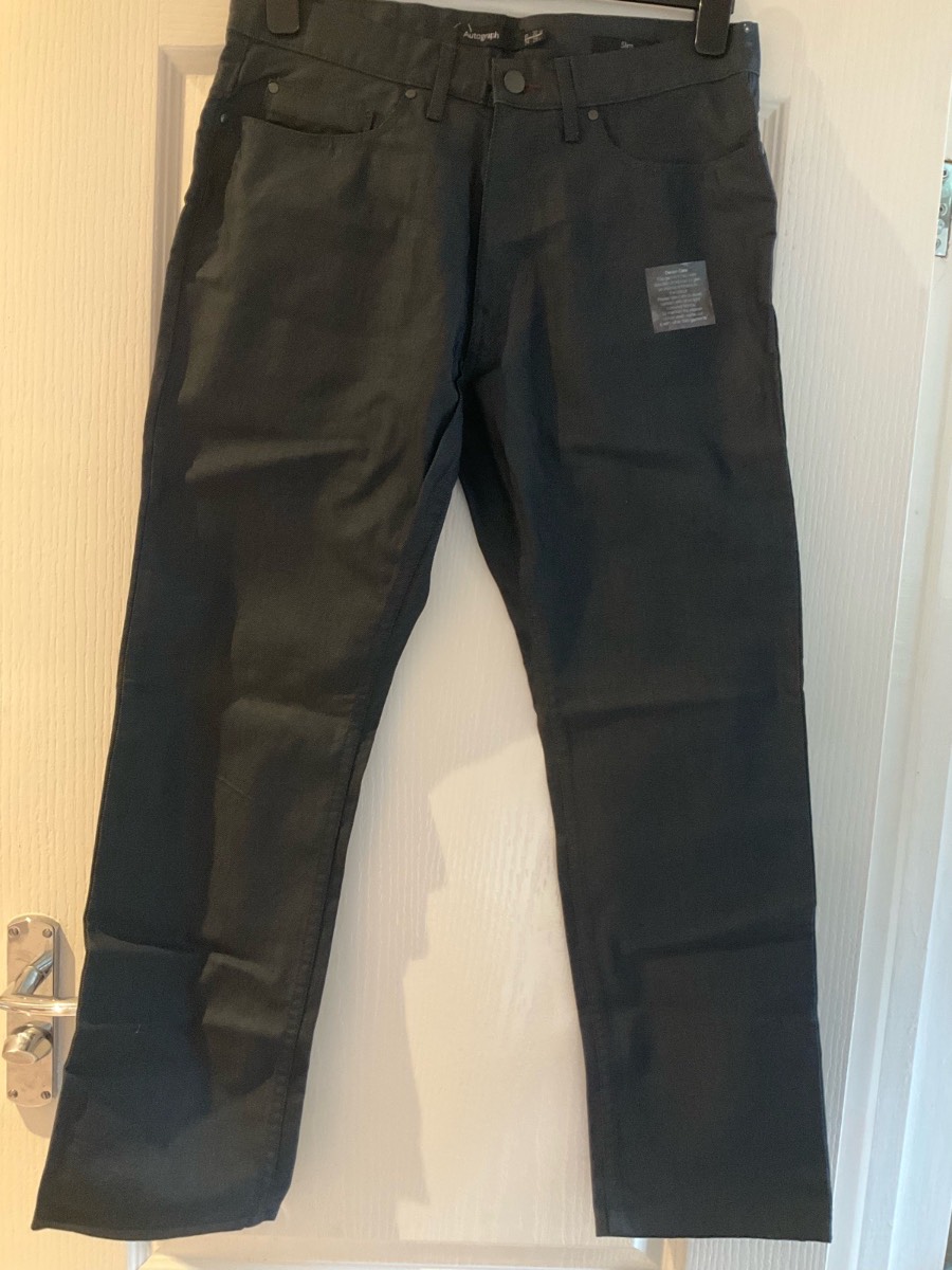 Men’s M&S Smart Dark Grey Jeans W32 L29 BNWT