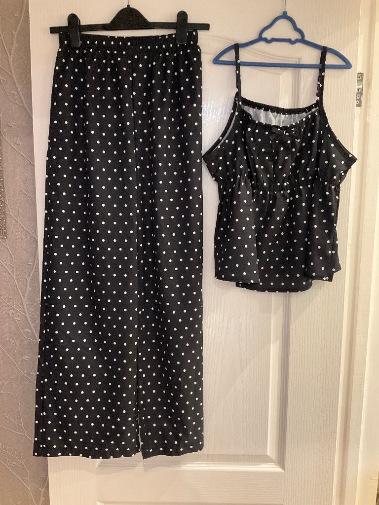 Girls Co-Ord Top & Trousers Polka Dot Set age 16yrs