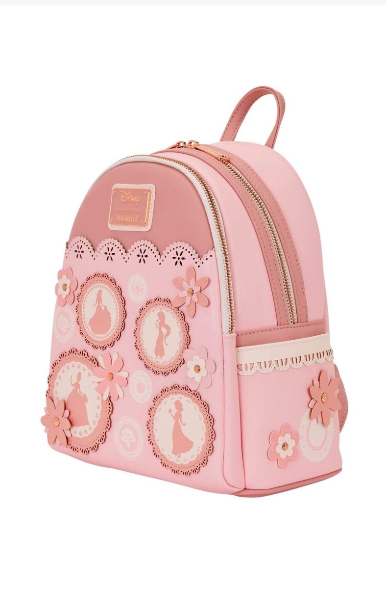 Loungefly Disney Princess Stained Glass Pink Mini Backpack BNWT
