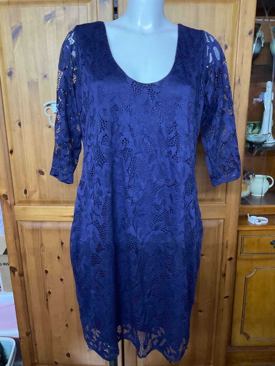 F&F Navy Lace Dress size 20