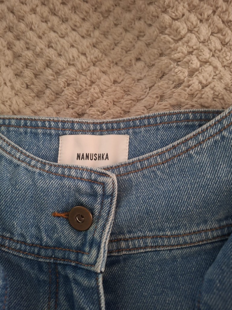 Nanushka Wide Leg Belted Denim Jeans – Size 31 (UK 12-14)