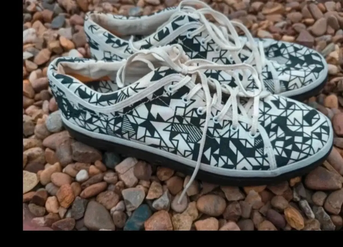 Cat Caterpillar Monochrome  Canvas Trainers 7