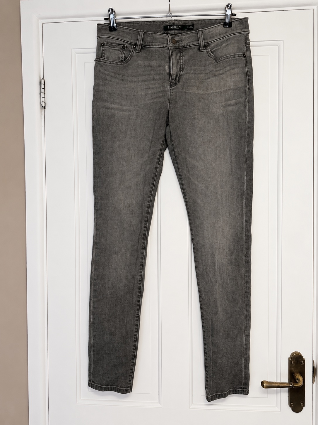 Lauren Ralph Lauren Grey Skinny Jeans Size 10 30W 30L