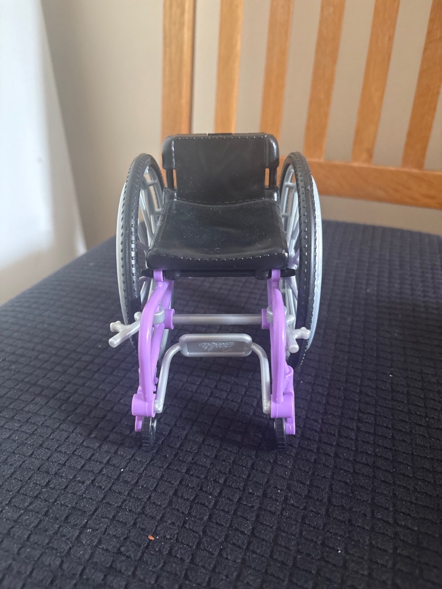 Barbie purple wheelchair
