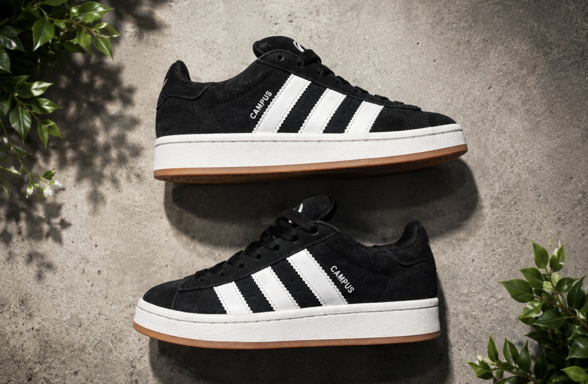 Women’s Black Adidas Campus Trainers