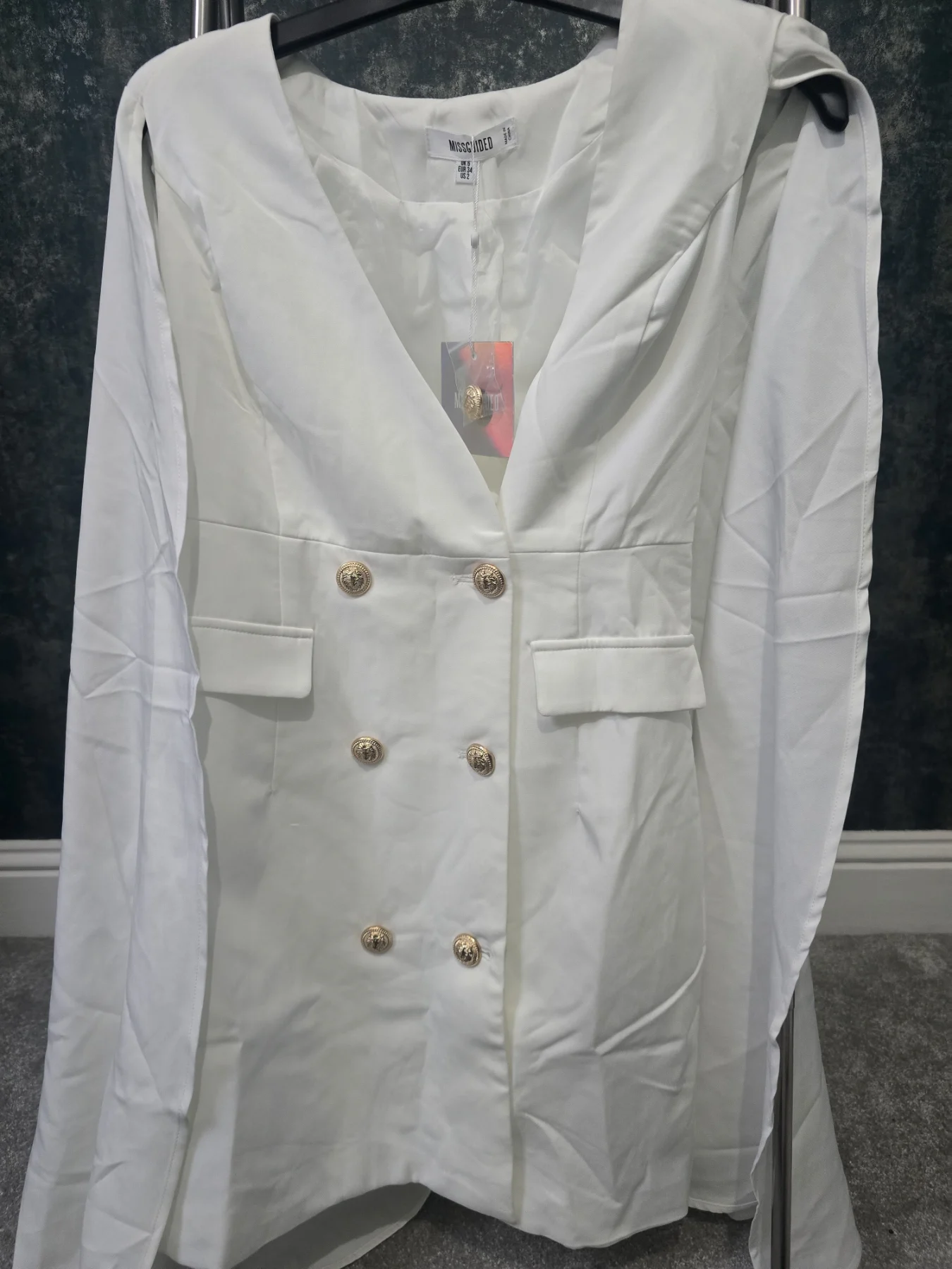 White blazer dress