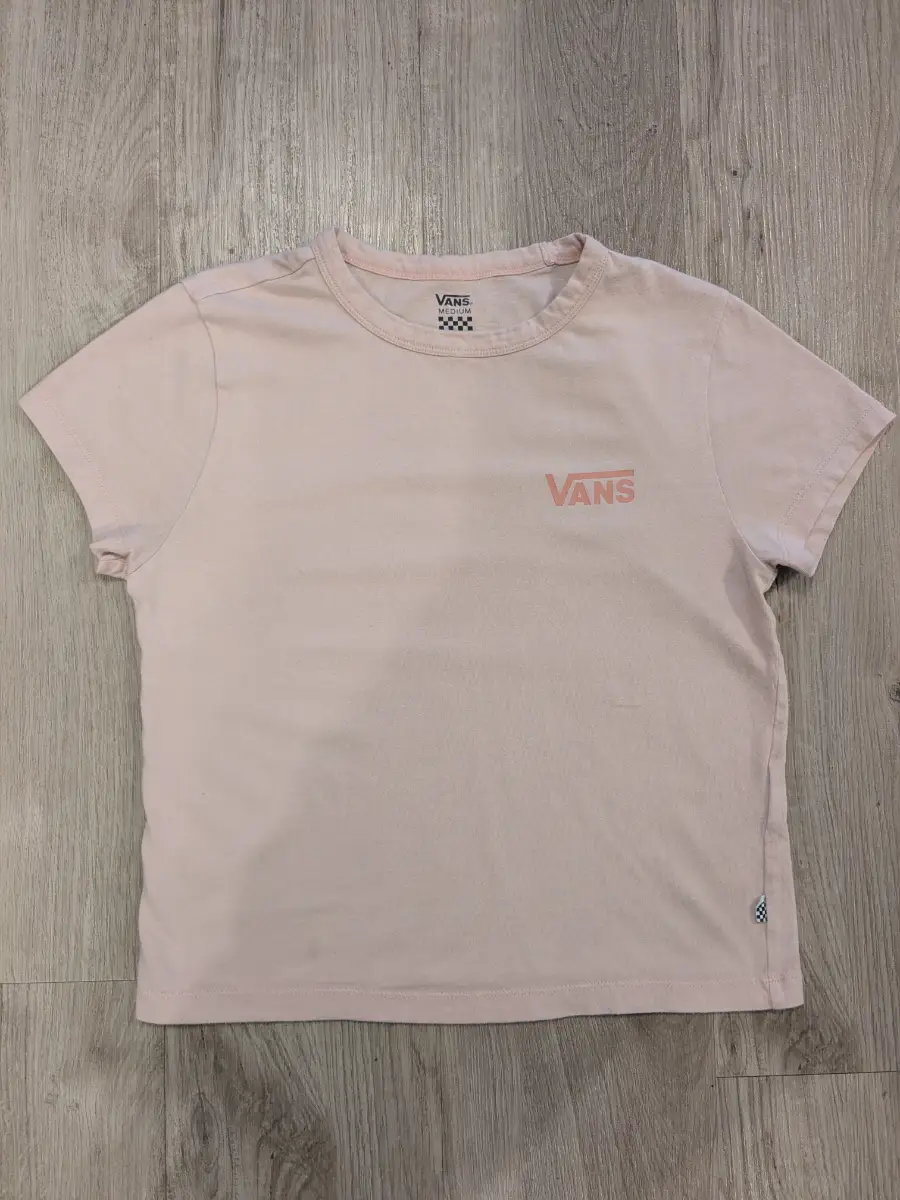 Vans kids pink t shirt
