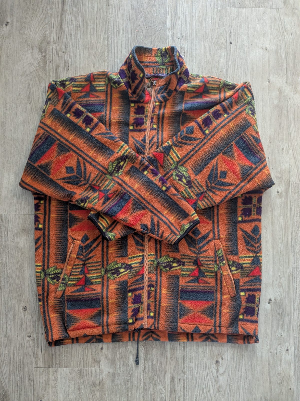 Vintage Wave Board Full Zip Fleece  Multicolour
