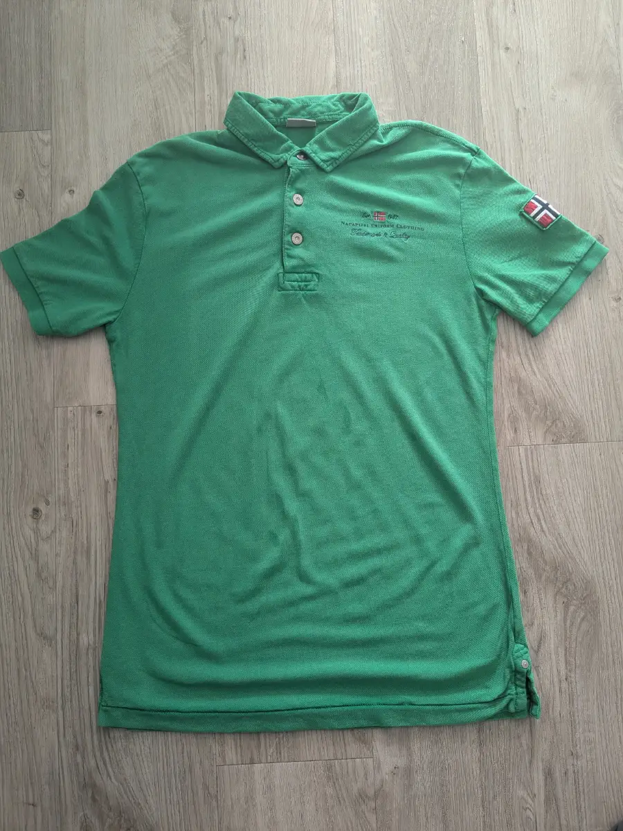 Napapijri green polo shirt