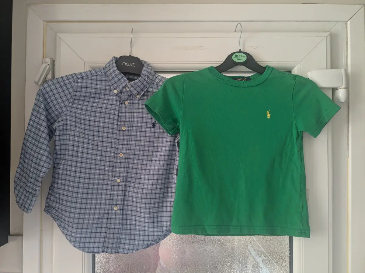 Ralph Lauren Boys 2-Piece Set 4/4T 4-5y Green T-Shirt,