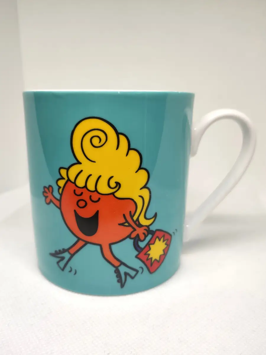 Mr Men Little Miss Fabulous Mug Perfect Outfit Teal Ceramic Collectable Cup