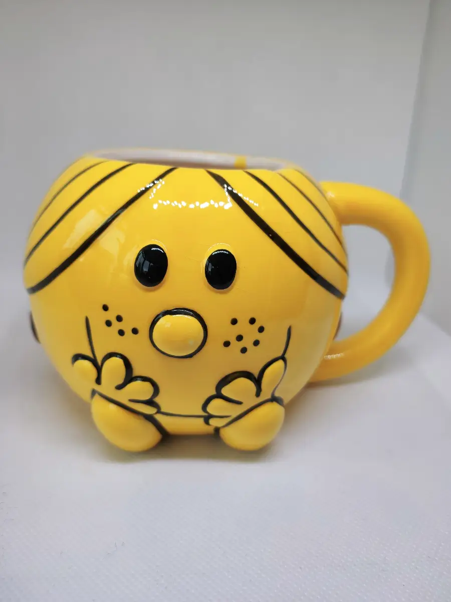 Mr Men Little Miss Sunshine 3D Barrel Mug Cup Yellow 2013 Thoip Collectable