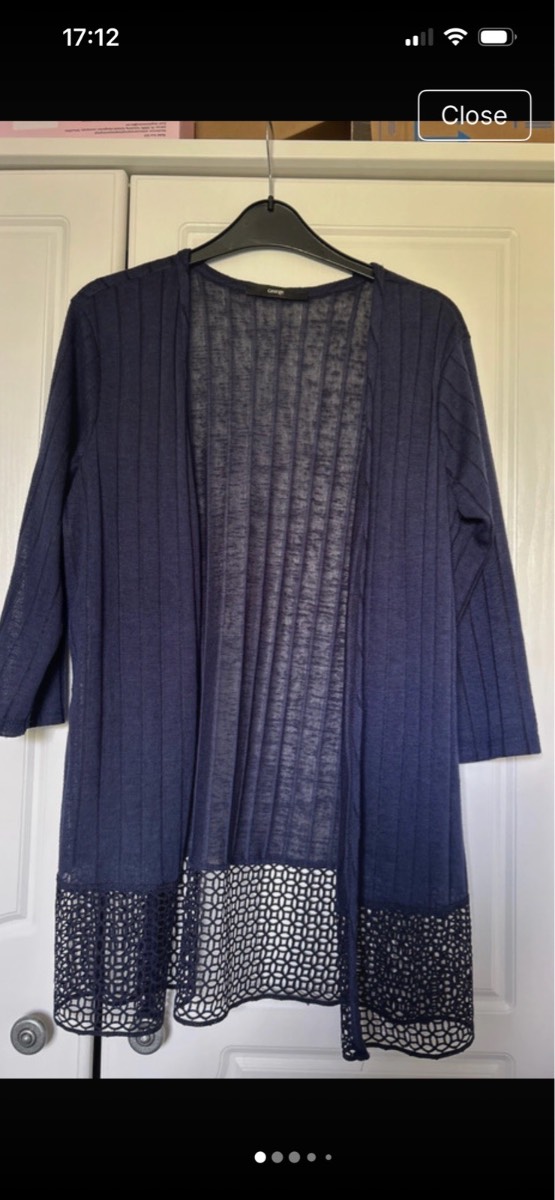 Navy 3/4 sleeved bolero size 10