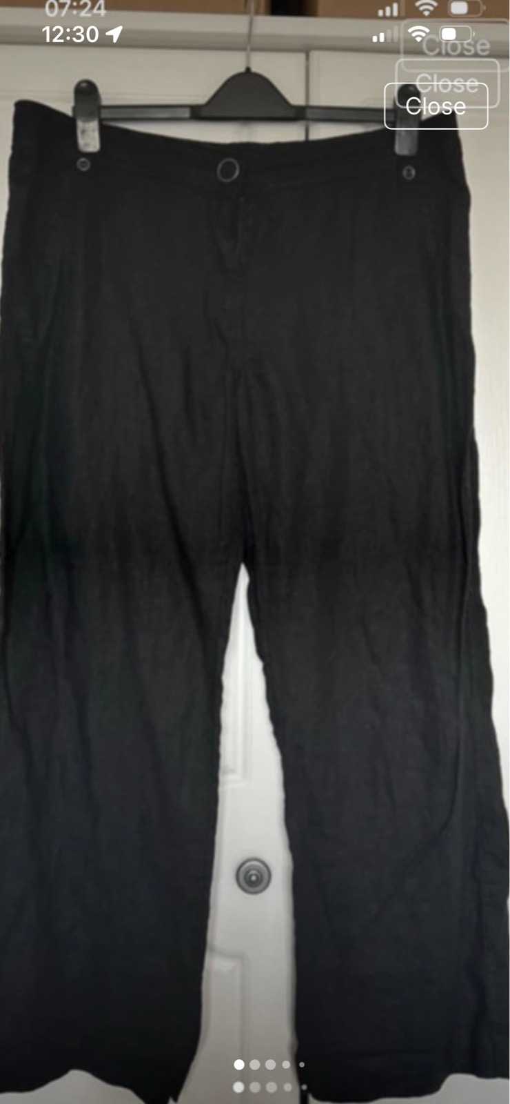 Wide legged linen pants size 14