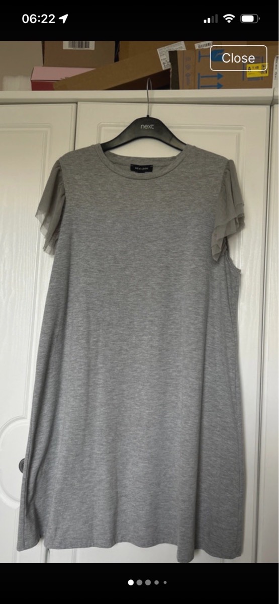 New Look casual cotton mix t shirt dress size 16