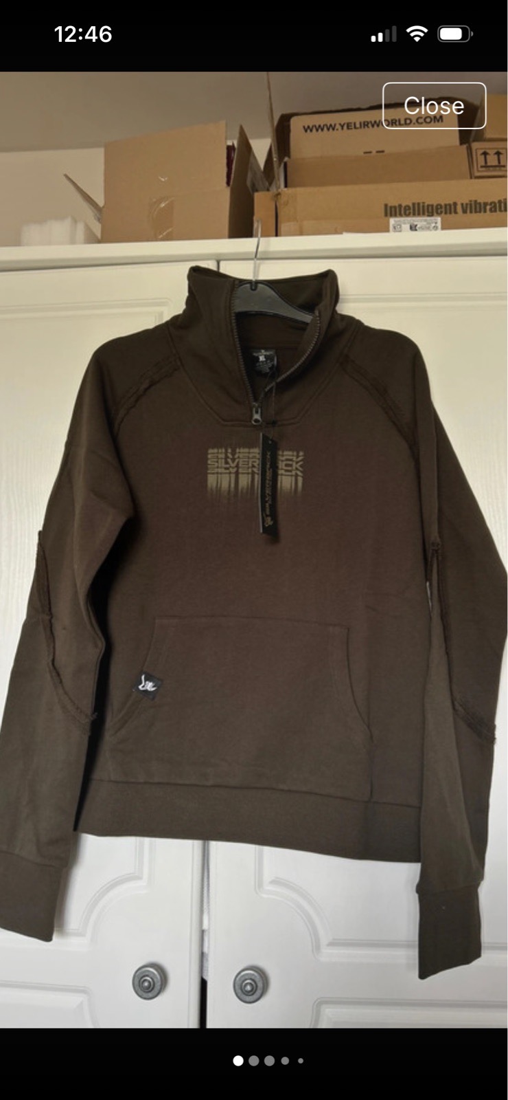 Ladies 1/4 zip Silverback hoodie size XL 14-16