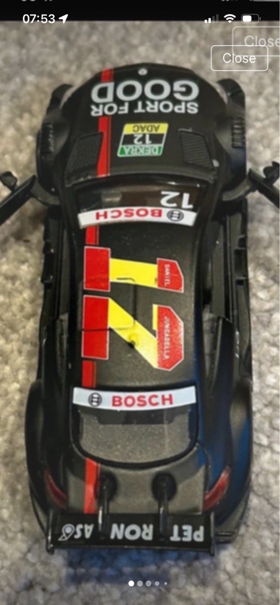 Model Mercedes racing car