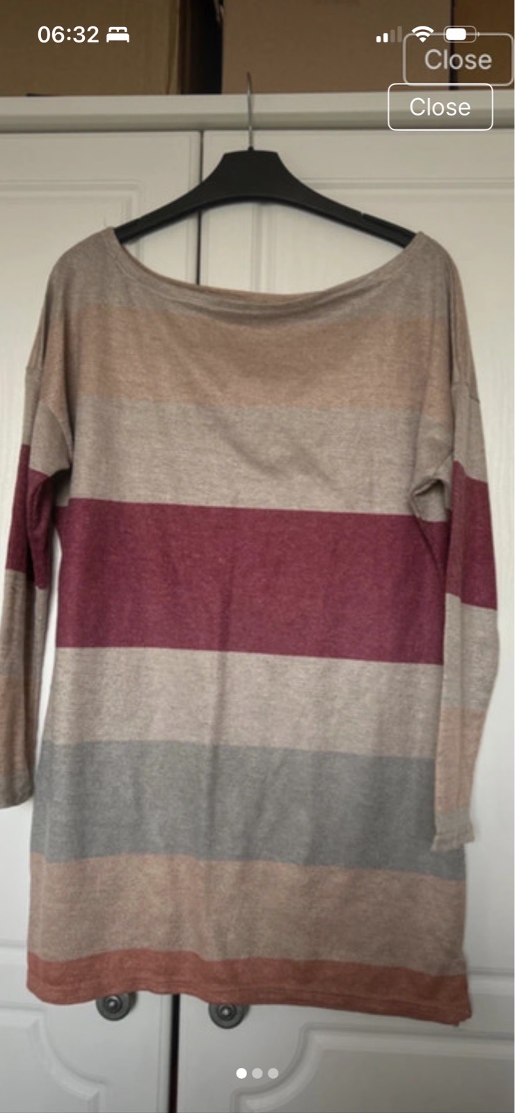 Light long sleeved top size 12