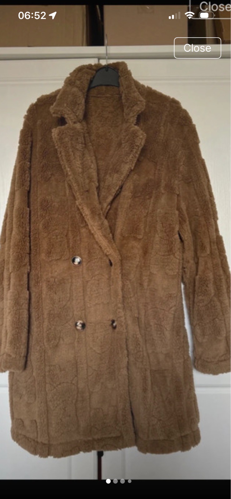 Longer length teddy coat size 14-16