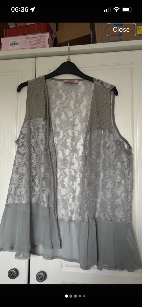 M&S grey Lacey kimono size 18