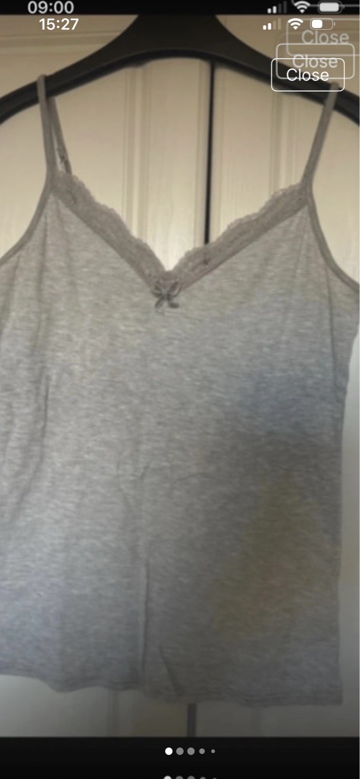 F&F cotton mix cami size 8-10