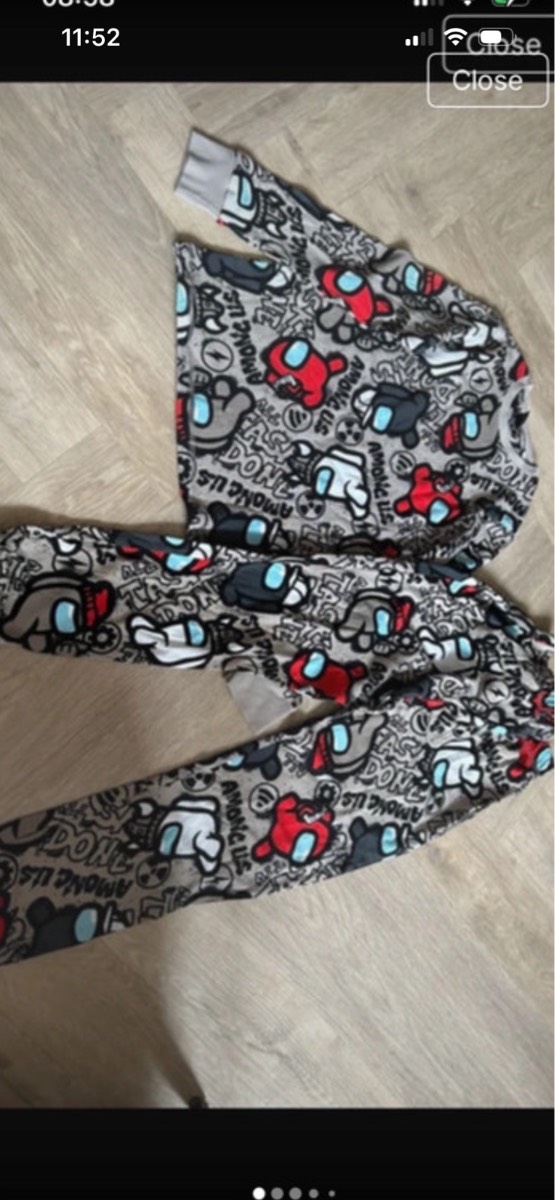 Among Us cotton PJs aged 10-11