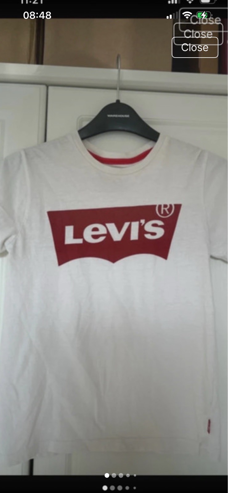 Levi’s cotton t shirt aged 10