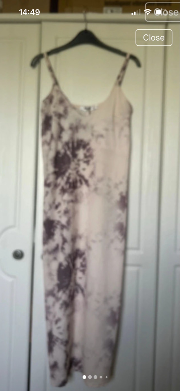 Misguided tie dye midi dress size 4