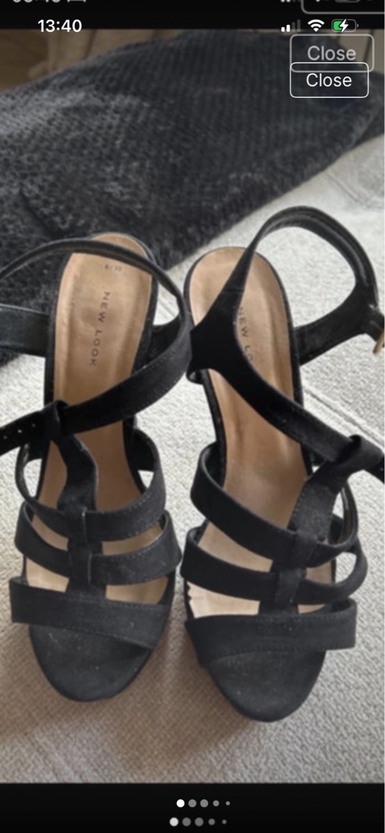 New Look strappy platform heels size 6