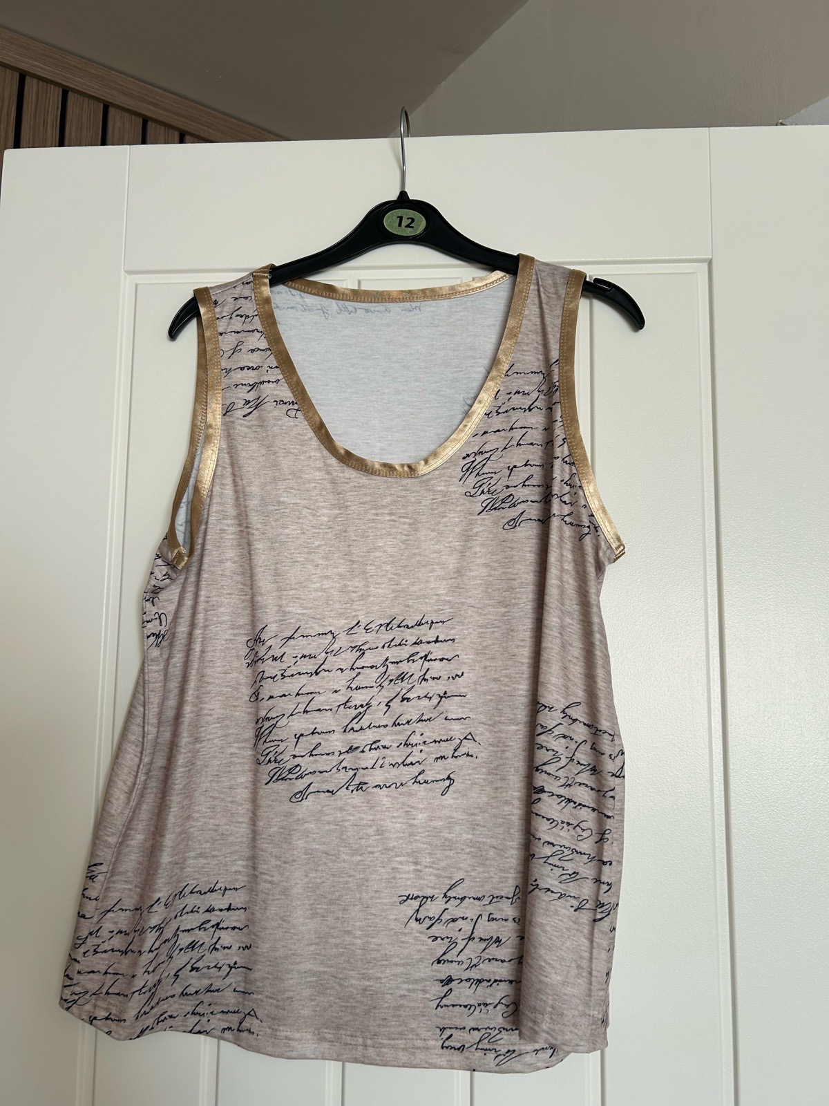 Ladies vest top size 12-14