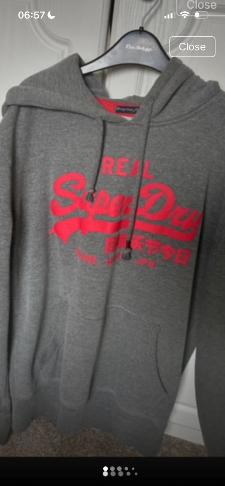 Men’s vintage Superdry hoodie size M