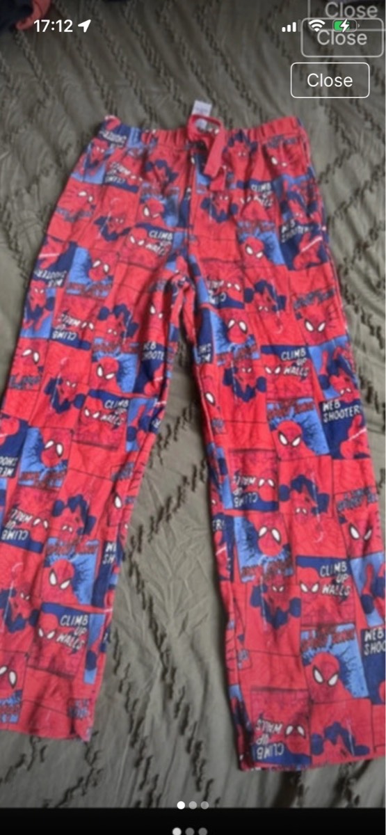 Boys cotton Spider-Man pj bottoms aged 5-6