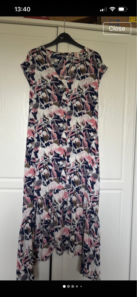 Roman floral midi dress size 14