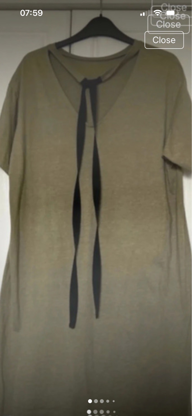 New Look cotton mix casual t shirt dress size 16