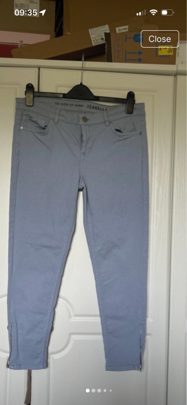 Oasis sleek zip Isabella jeans size 16