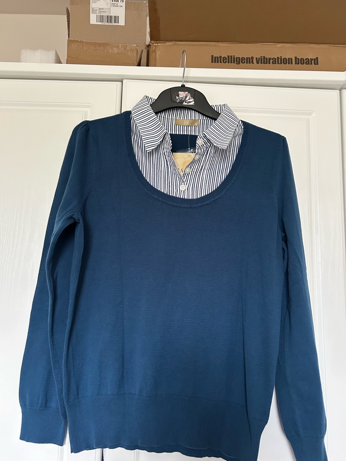 TU fine knit cotton jumper size 14-16