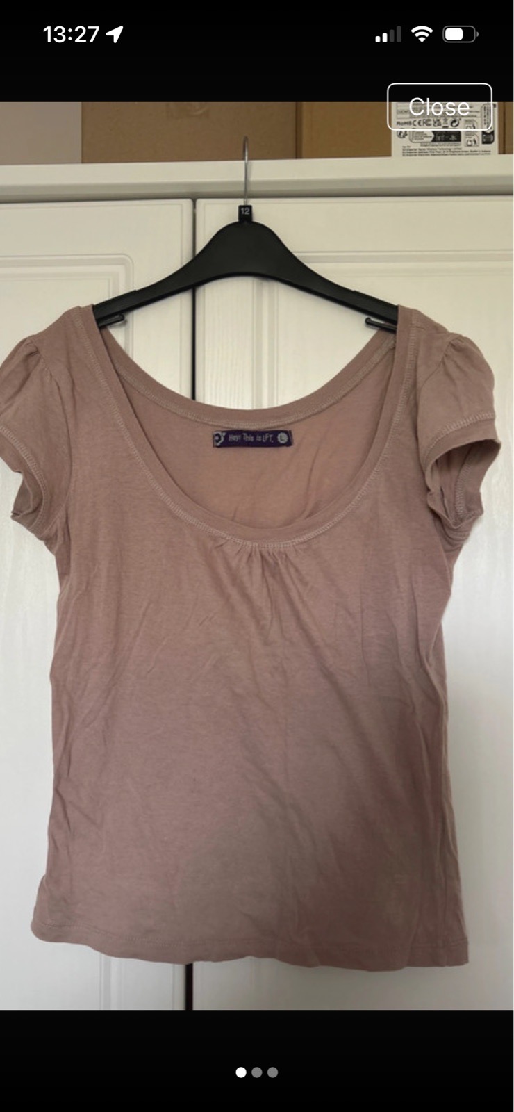 Scoop neck top size  12