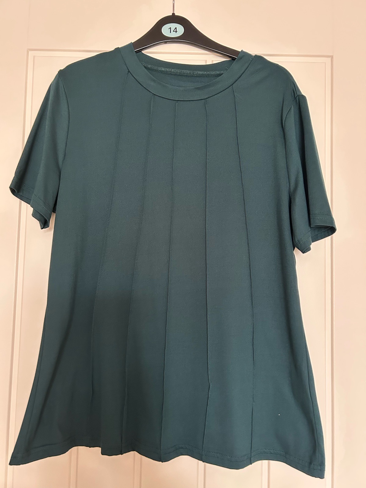 Teal green top size 12-14